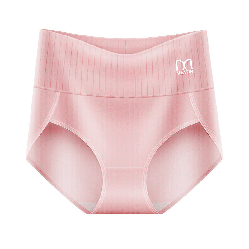 Breathable Solid Solor Tummy-Controlling Butt Lift High Waisted Briefs