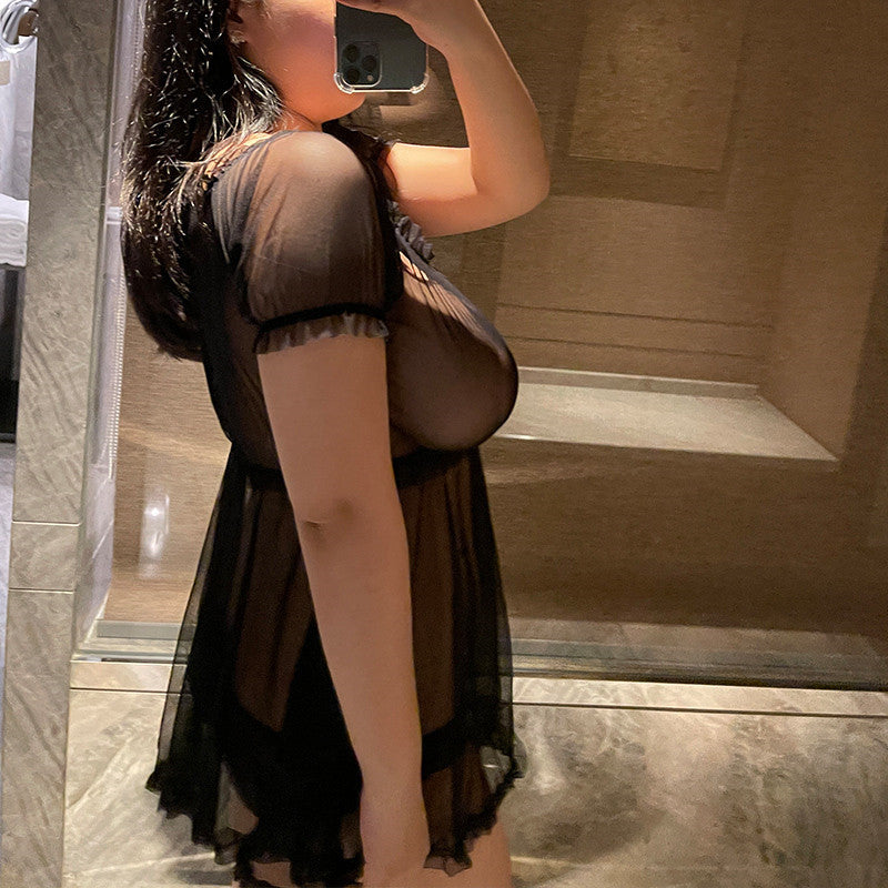 Transparent Temptation Teasing Sexy Tulle Lingerie