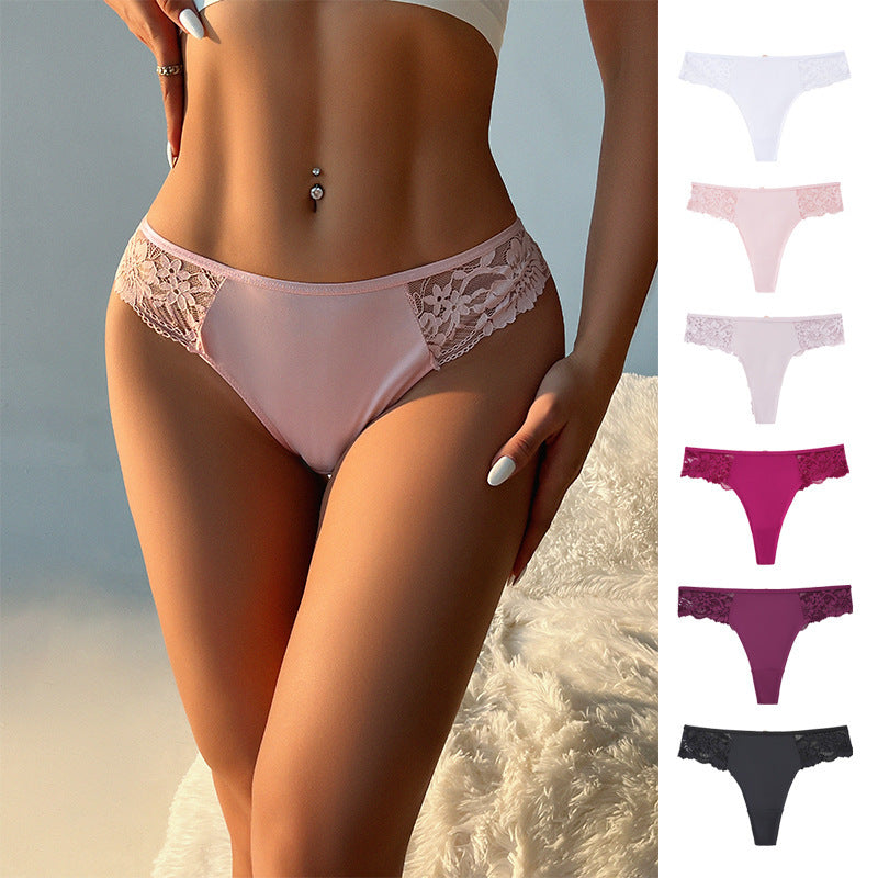 Lace Hollow Sports Breathable Thong
