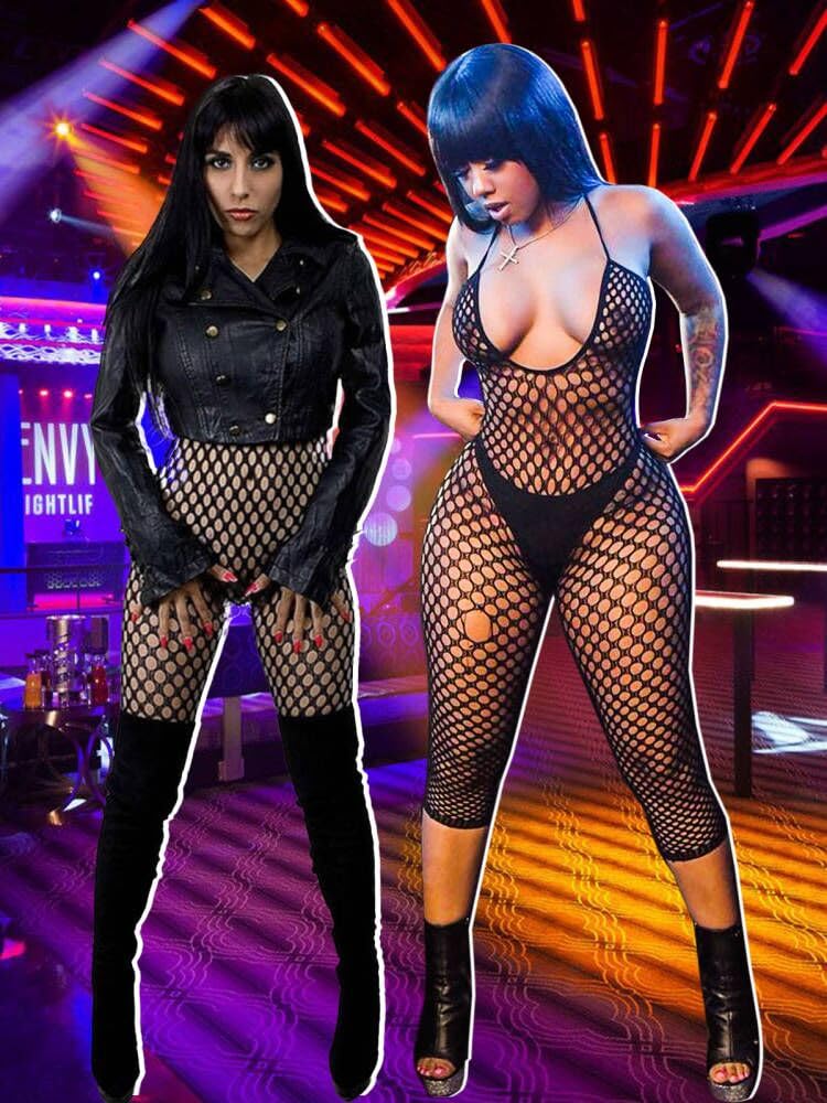 Fishnet Bodystocking Crotchless Bodysuit Sexy Tights Soft Lingerie