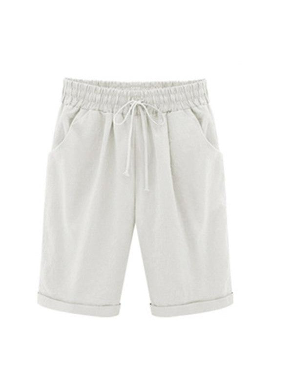 Plus Size pockets Casual Shorts