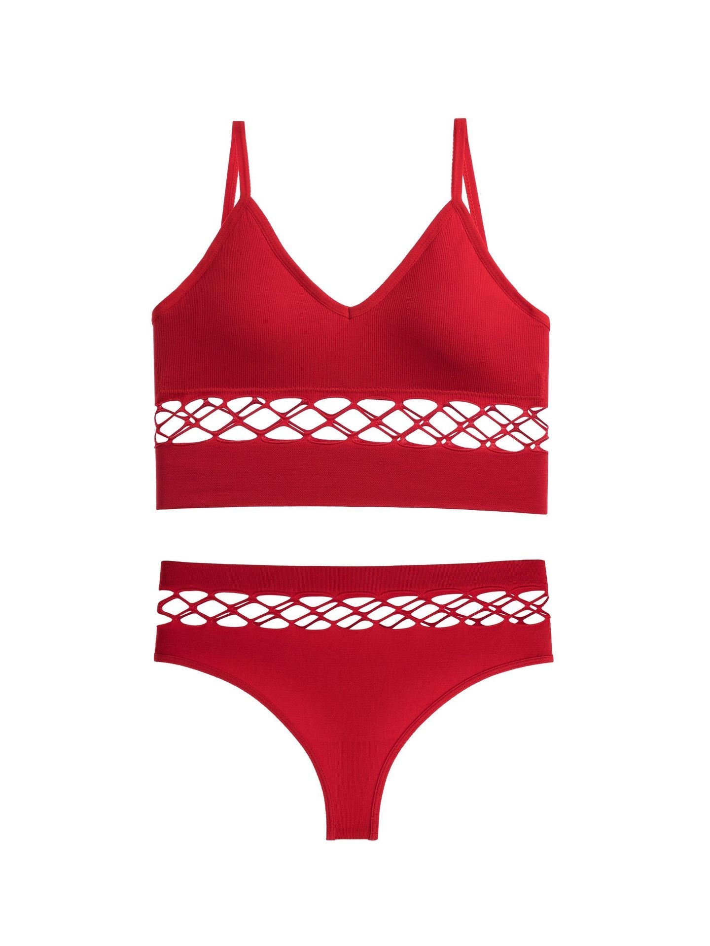 Thin Wire-Free Bra Sports Camisole Set