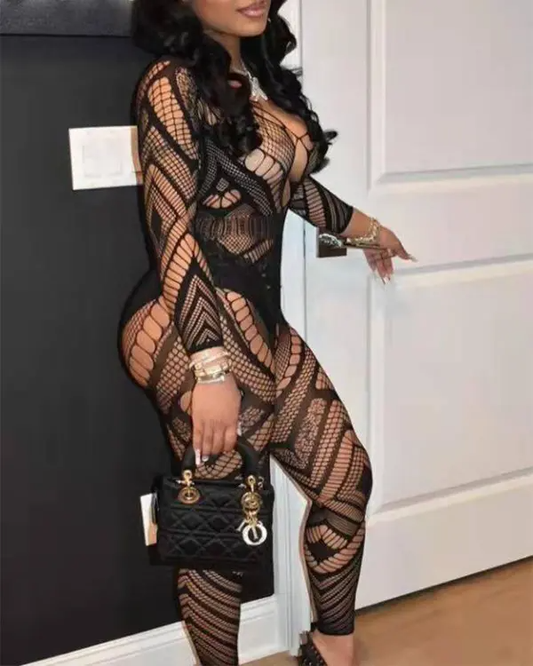 Hollow Out Backless Crotchless Bodystockings