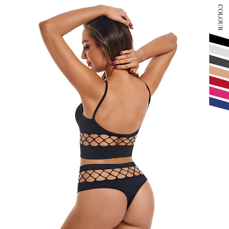 Thin Wire-Free Bra Sports Camisole Set