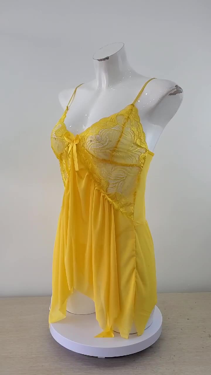 Lace Babydoll Sleepwear Boudoir Outfits