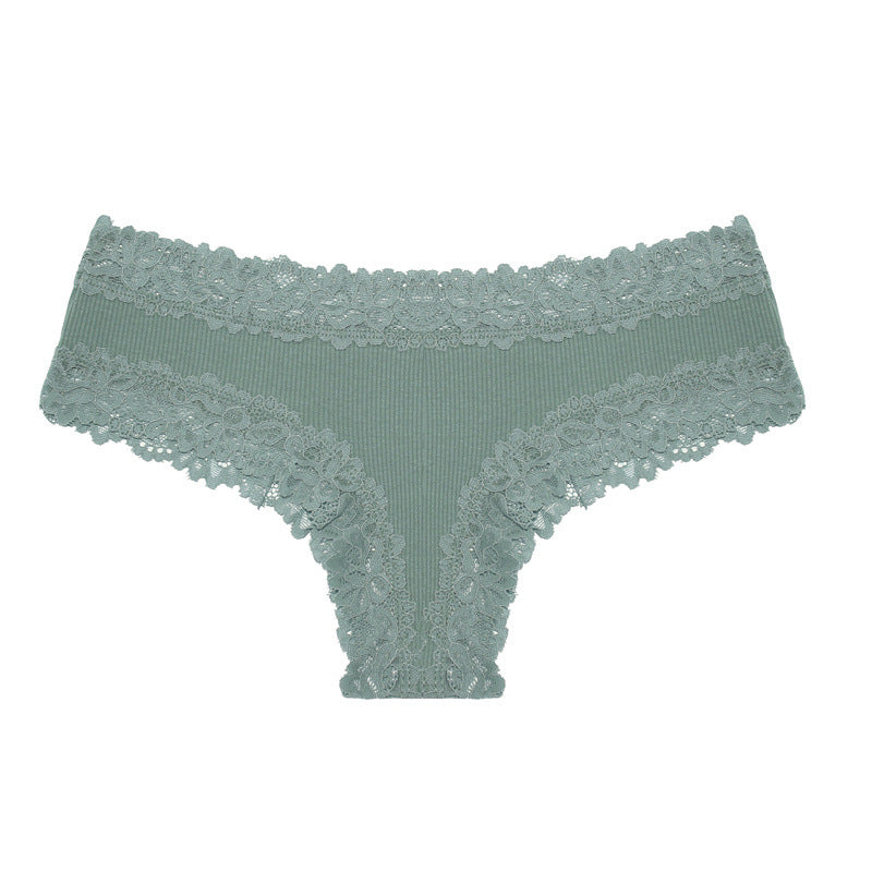 Comfortable Sexy Mid-Rise Ribbed Cotton Briefs 6 Pack