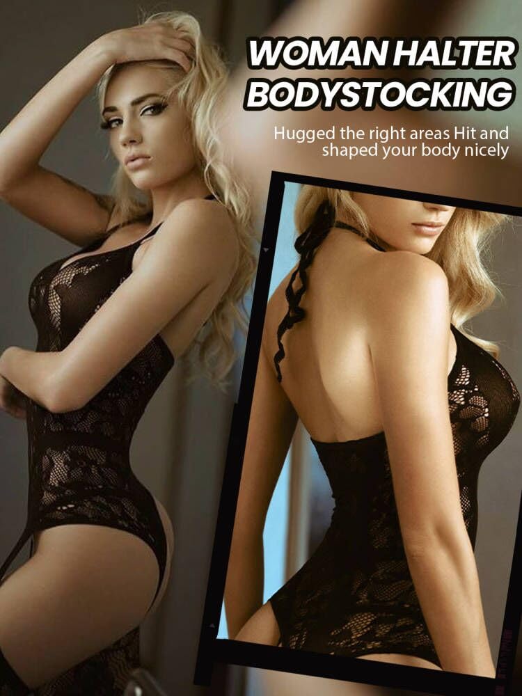 Fishnet Bodystocking Crotchless Bodysuit Sexy Tights Soft Lingerie