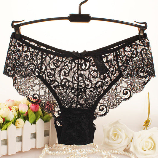 Seamless Lace Hollow Waist Sexy Panties