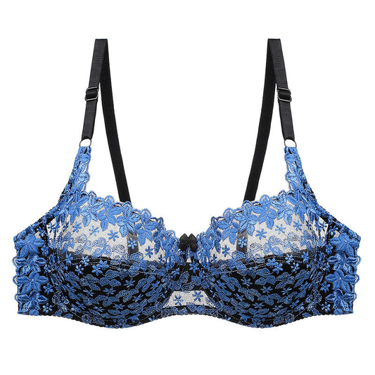 Ultra-thin Cup Sexy Lace Embroidered Bra