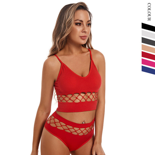 Thin Wire-Free Bra Sports Camisole Set
